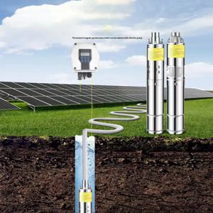 1200W DC72V 태양광 심정용 수중 펌프, 최대 헤드 200M, 2.7m³/h 유량, 농장 태양광 관개용 스테인리스 워터 펌프
