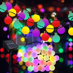 100LED 솔라 스트링 플라워 페어리 라이트 10m 20m 방수 야외 솔라 스트링 라이트 정원 장식 크리스마스 홀리데이 조명