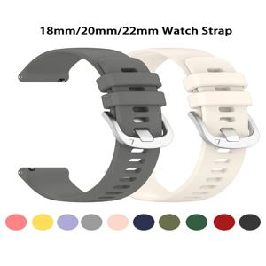 Garmin Venu 3/3s/2/2s 용 18mm 20mm 22mm 시계 스트랩 Garmin Vivoactive 3/4/4s/Forerunner 245 밴드 용 실리콘 시계 밴드 스트랩