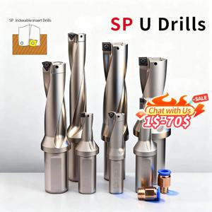 SP U 드릴 SPMG 인서트 드릴 비트 11mm-49mm 2D 3D 4D 5D 인덱서블 강력 드릴링 공구 CNC 선반 기계