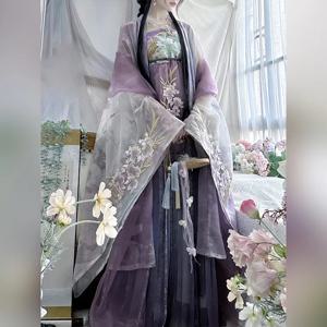 한푸 원피스 중국 전통 빈티지 한푸 민속 요정 원피스, 당나라 고대 원피스 공주 무용복 코스프레