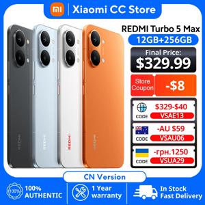 샤오미 레드미 터보 5 맥스 중국판 6.83인치 1.5K 3500니트 화면 디멘시티 9500s 9000mAh 100W 충전 50MP IP69K 스마트폰