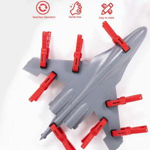 2pcs 실리콘 미끄럼 방지 패드가있는 원활한 보조 클램프 모델 도구 키트 취미 모델 공예에 적합 DIY 액세서리