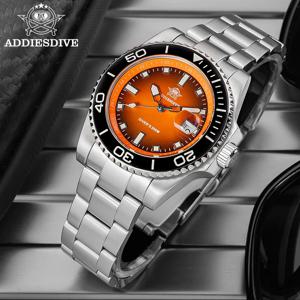 ADDIESDIVE 남성용 시계 쿼츠 스테인레스 스틸 다이빙 시계 200M 슈퍼 루미너스 럭셔리 시계 Reloj Hombre NEW Watch Reloj Hombre