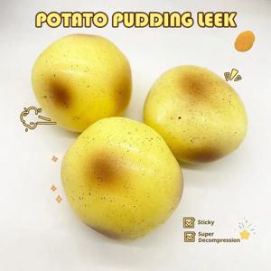 액체 감자 모양 스퀴시 장난감, 슬로우 라이즈 스트레스 볼, 사실적인 과일 모양 피젯, 어린이 및 성인을 위한 압력 해소 선물, 불안 완화 ﻿
