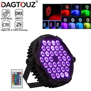 DAGTOUZ 36LED RC DMX512 무대 조명 DJ 디스코 조명 웨딩 및 휴일 조명 파 라이트 바 및 클럽 분위기 조명 배경 조명