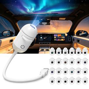 살랑에 2-in-1 USB 갤럭시 프로젝터 야간 조명 별이 빛나는 하늘 프로젝터 램프 수동 초점으로 휴일 분위기/사진 촬영 시나리오에 적합