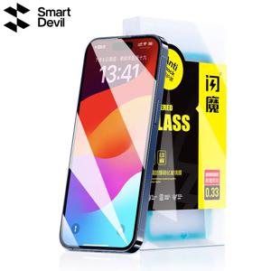 SmartDevil 2 팩 아이폰 15 프로 맥스 스크린 프로텍터 - 아이폰 15 Plus - 아이폰 15 프로 - 아이폰 15 9H 경도 강화유리 커버, 방진 & 스크래치 방지-Ultra HD 선명도-설치 간편함 & 케이스 친화