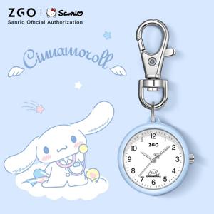 ZGO Sanrio Cinnamoroll 레이디 회중 시계, 심플한 디자인 센스 펜던트 시계, 방수, 쿼츠 시계, 선물 733