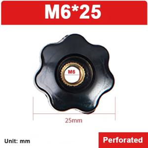 1-20개 M4 M5 M6 M8 M10-M16 플럼 베이클라이트 핸드 타이트닝 너트, 관통형 스타 메카니컬 썸 너트, 클램핑 노브, 수동 너트