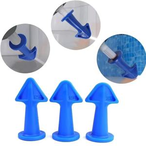 3PCS 코킹 도구 세트 실리콘 실란트 노즐 어플리케이터, 주방, 욕실, 창문용 플라스틱 코킹 마무리 도구