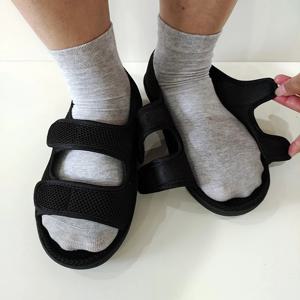 당뇨병 환자용 샌들 통기성 넓은 발 부종 신발 미끄럼 방지 부드러운 노인용 샌들 노인 부종 민감한 발용