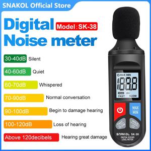디지털 사운드 레벨 미터 오디오 레벨 미터 Sonometro 사운드 미터 Decibelimetro 30-130dB 데시벨 미터 휴대용 소음 측정기