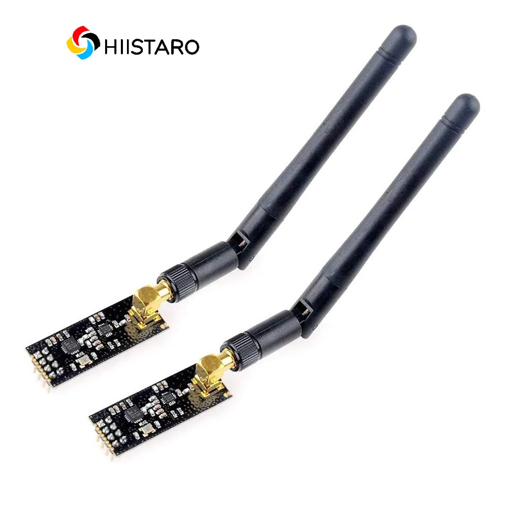 SMA 안테나가 있는 RF 트랜시버 모듈, NRF24L01 + PA + LNA, 2.4G 1100m, 1 개