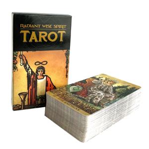 Radiant Wise Spirit 타로 데크 레저 파티 테이블 게임 PDF 가이드북이 포함된 고품질 점술 예언 오라클 카드