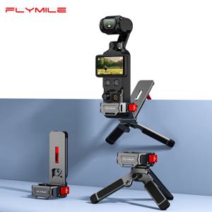 DJI Osmo Pocket 4/4P/3용 Flymile 마그네틱 메탈 삼각대, 마그네틱 접이식 셀카봉, 데스크탑 비디오용 맨티스 훅 스탠드