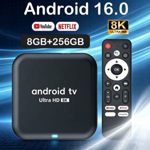 안드로이드 16 스마트 TV 박스 Q18 RK3518 칩 8GB+256GB 8K 미디어 플레이어 구글 음성 어시스턴트 듀얼 WiFi BT 6.0 초고속 셋톱 박스