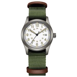 2026 TPW 여성용 필드 시계 34mm 케이스 읽기 쉬운 패브릭 스트랩 24시간 표시 데이 기능 쿼츠 무브먼트 야광