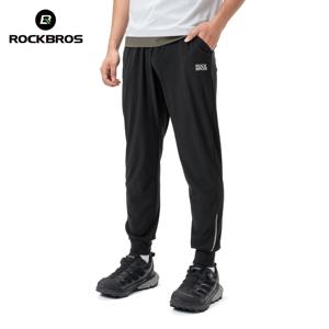 ROCKBROS 여름 스포츠 얇은 바지 러닝 아웃도어 긴 바지 통기성 피트니스 캐주얼 자전거 바지 일상용 스웨트팬츠