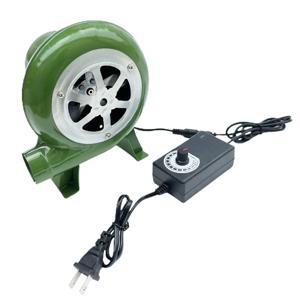 12V 전기 송풍기 팬 바베큐 팬 100v 240v 바베큐에 적합 미니 철판공 단조 송풍기 속도 어댑터 30W/40W/60W/80W