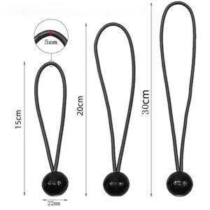 10pcs 번지 볼 방수포 캔버스 타포린 깃대 넥타이 코드 끝 탄성 로프 레이스 고정 보트 폴 캠핑 텐트 액세서리