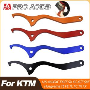 내구성이 뛰어난 헤비듀티 리어 쇼크 스패너 렌치 공구 (KTM EXC XC SX XCW-F, Husqvarna FC FE TC TE 모토크로스 서스펜션 조정용)