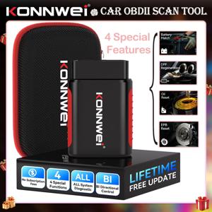 KONNWEI KDIAG 올 시스템 양방향 제어 OBD2 스캐너 (iOS 및 안드로이드용), CAN-FD 프로토콜 지원 블루투스 스캔 툴
