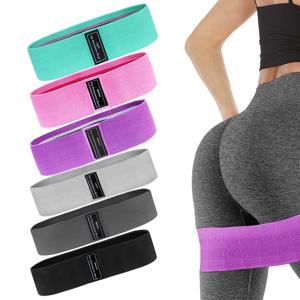 Glute 허벅지 탄성 운동 밴드 패브릭 저항 엉덩이 부티 밴드 스쿼트 서클 스트레치 피트니스 스트립 루프 요가 체육관 장비