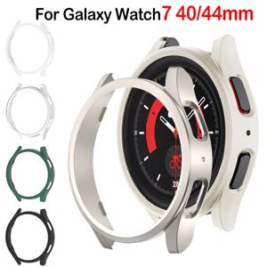 삼성 갤럭시 Watch7 용 PC 케이스 40mm 44mm 무광택 커버 갤럭시 시계 7 용 보호 중공 범퍼 쉘 Smartwatch 액세서리