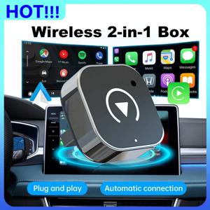 새로운 무선 카플레이 안드로이드 오토 어댑터 USB 동글 스마트 미니 박스 플러그 앤 플레이 폭스바겐 토요타 닛산 혼다 포드 벤츠용 범용