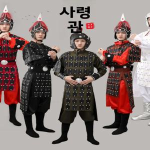 어린이 고대 의상 갑옷 공연 의상 청나라 경비대 소장 태지 공연 조끼와 바지 세트