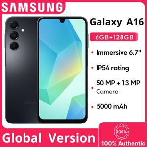 글로벌 버전 삼성 갤럭시 A16 4G 스마트폰 옥타코어 프로세서 50MP 트리플 카메라 6.7인치 슈퍼 AMOLED 디스플레이 5000mAh 배터리
