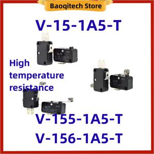마이크로 스위치 V-15-1A5-T V-155-1AT-5 V-156-1AT-T 15A 125V 250V AC 고온 저항 트래블 리미트 스위치 버튼