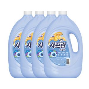 기분좋은향기 샤프란섬유유연제 프레쉬아로마3.1L 4개