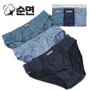 면 남자 편한 삼각팬티 브리프3매 세트