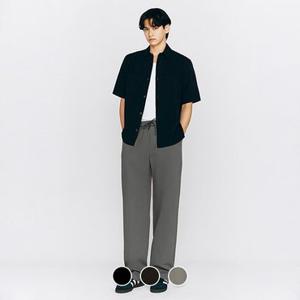 [백화점][지오다노]남성 여름 와이드핏 시어서커 스트링 풀밴딩 팬츠 115537
