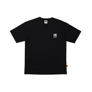 [코닥어패럴] 빅로고 코튼 반팔 티셔츠 BLACK