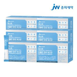 JW중외제약 포스트 프리프로바이오틱스 프롤린 모유유산균 6박스