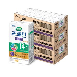 셀렉스 마시는 프로틴 음료 락토프리 3박스[190ml x 총72팩]+프로틴음료 125ml  오리지널 4팩 증정
