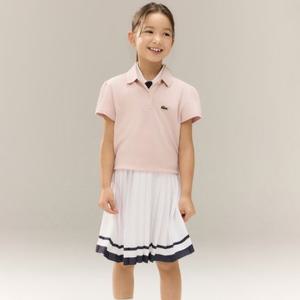 [라코스테공식][시즌오프30%off] 키즈 피케 퍼프 슬리브 폴로셔츠 PJ0953-56G ADY