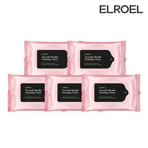 [50장set] 엘로엘 노 워시 원샷 클렌징티슈 10매입 5세트 / 선크림&메이크업 한장으로 세정끝