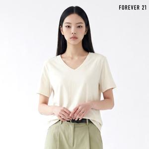 [기한한정 5%다운쿠폰] [포에버21] 데일리 브이넥 무지 반팔 티셔츠 (FTDBTS051)