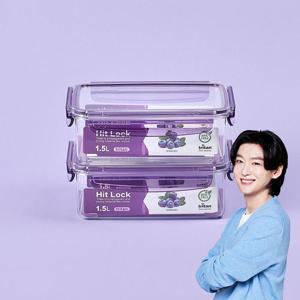 에코센스 히트락 올트라이탄 밀폐용기 직사각 1500ml, 2개