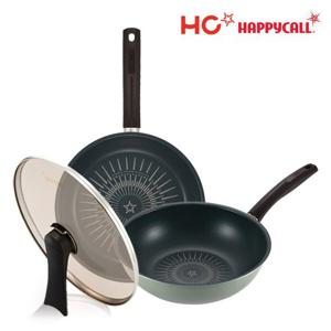 [HAPPYCALL] HC해피콜 버던트 티타늄 IH 프라이팬 3종A(28+28궁+28유리)