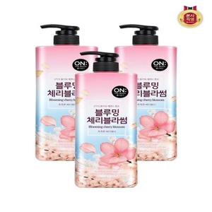 [온더바디]온더바디 플라워 체리블라썸 바디워시 900G x 3개