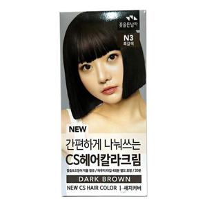 꽃을든남자 나눠쓰는 오징어 먹물 새치 염색약 흑갈색 (WFHAWF6)
