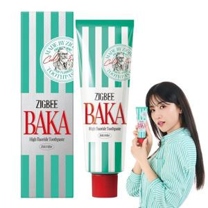지그비 고불소 자일리톨&유산균 롱래스팅(6시간) 구취케어 치약 바카 민트향 117g 1개입