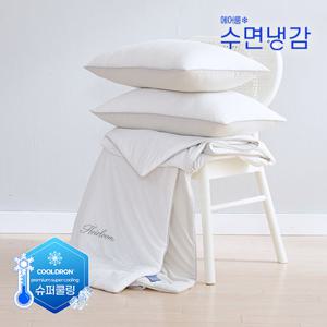 [LK,SK 냉감이불세트]26년 솔리드 패턴 울트라 쿨링 기능성[에어룸수면냉감]