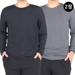 [노블진]P스판라운드긴팔 1+1 기능성쿨티 여름 등산티