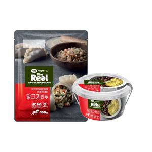 [하림펫푸드] 더리얼 닭고기 만두 100g+유니자장면 70g (강아지용 자장면/강아지용 만두)
